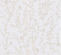 As Creation Bricoflor Non-Woven Wallpaper, Floral Wallpaper In Grey, White - 10,05 X 0,53 M