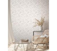 As Creation Bricoflor Non-Woven Wallpaper, Floral Wallpaper In Pink, White - 10,05 X 0,53 M