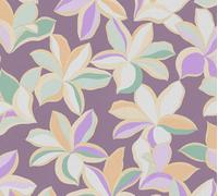 As Creation Bricoflor Non-Woven Wallpaper, Floral Wallpaper In Purple - 10,05 X 0,53 M
