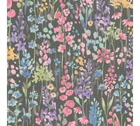 As Creation Bricoflor Non-Woven Wallpaper, Floral Wallpaper Multicoloured - 10,05 X 0,53 M
