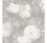 As Creation Bricoflor Non-Woven Wallpaper, Floral Wallpaper, Pattern, Vintage In Grey, White - 10,05 X 0,53 M