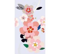 As Creation Bricoflor Non-Woven Wallpaper, Floral Wallpaper, Retro Multicoloured, Pastell, Pink - 2,80 X 1,59 M