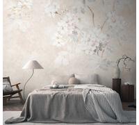 As Creation Bricoflor Non-Woven Wallpaper, Floral Wallpaper, Vintage In Beige, Cream, Grey - 3,71 X 2,8 M