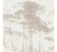 As Creation Bricoflor Non-Woven Wallpaper, Forest & Tree Wallpaper In Brown, White - 10,05 X 0,53 M