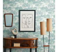As Creation Bricoflor Non-Woven Wallpaper, Forest & Tree Wallpaper In Green - 10,05 X 0,53 M