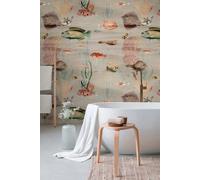 As Creation Bricoflor Non-Woven Wallpaper, Funky Wallpaper, Animal Multicoloured, Grey, Pink - 1,59 X 2,8 M
