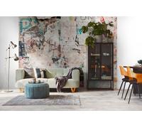 As Creation Bricoflor Non-Woven Wallpaper, Funky Wallpaper, Brick & Stone In Beige, Blue, Multicoloured - 3,71 X 2,8 M