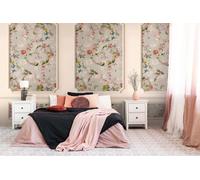 As Creation Bricoflor Non-Woven Wallpaper, Funky Wallpaper, Damask, Floral, Vintage In Beige, Multicoloured, Grey - 1,59 X 2,8 M