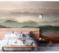 As Creation Bricoflor Non-Woven Wallpaper, Funky Wallpaper In Green, Red, Violet - 3,71 X 2,8 M