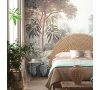 As Creation Bricoflor Non-Woven Wallpaper, Funky Wallpaper, Jungle & Tropical In Blue, Brown, Multicoloured - 3,71 X 2,8 M