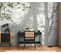 As Creation Bricoflor Non-Woven Wallpaper, Funky Wallpaper, Leaf & Palm In Green, White - 3,71 X 2,8 M