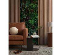 As Creation Bricoflor Non-Woven Wallpaper, Funky Wallpaper, Leaf & Palm, Wood Effect In Brown, Green, Black - 1,59 X 2,8 M