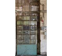 Livingwalls Non-Woven Wallpaper - Industrial Style Wallpaper in Green, Beige and Brown - Wall Wallpaper for Various Rooms - XXL Wall Picture 2.80 m x 1.59 m