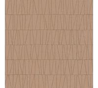 As Creation Bricoflor Non-Woven Wallpaper, Geometric Wallpaper In Bronze, Gold, Pink - 10,05 X 0,53 M