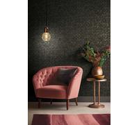 As Creation Bricoflor Non-Woven Wallpaper, Geometric Wallpaper In Brown, Gold, Black - 10,05 X 0,53 M