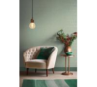 As Creation Bricoflor Non-Woven Wallpaper, Geometric Wallpaper In Green - 10,05 X 0,53 M