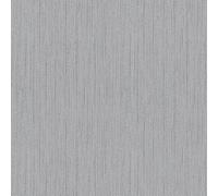 As Creation Bricoflor Non-Woven Wallpaper, Glitter Wallpaper, Plain In Grey, Silver - 10,05 X 0,53 M