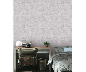 As Creation Bricoflor Non-Woven Wallpaper, Graffiti Wallpaper In Grey - 10,05 X 0,53 M