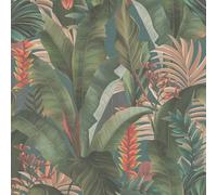Livingwalls Non-Woven Wallpaper Jungle Blue Petrol - Wallpaper Living Room Bedroom 394352 - Wallpaper Jungle Leaves - 10.05 m x 0.53 m for 5.33 m² - Made in Germany
