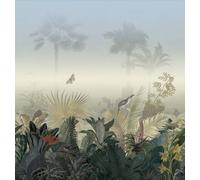 As Creation Bricoflor Non-Woven Wallpaper, Jungle & Tropical Wallpaper In Blue, Multicoloured, Green - 2,80 X 2,65 M