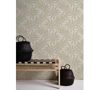 As Creation Bricoflor Non-Woven Wallpaper, Leaf & Palm Wallpaper In Beige, Gold, Silver - 10,05 X 0,53 M