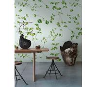 As Creation Bricoflor Non-Woven Wallpaper, Leaf & Palm Wallpaper In Blue, Brown, Green - 1,59 X 2,8 M