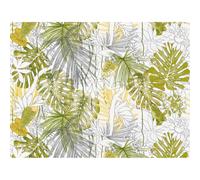 As Creation Bricoflor Non-Woven Wallpaper, Leaf & Palm Wallpaper, Jungle & Tropical In Green, White - 2,80 X 3,72 M