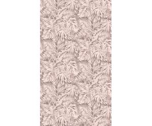 As Creation Bricoflor Non-Woven Wallpaper, Leaf & Palm Wallpaper, Jungle & Tropical, Vintage In Beige, Pink - 8,80 X 0,53 M