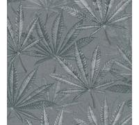 Livingwalls MICHALSKY 399842 Non-Woven Wallpaper Jungle High-Quality Wallpaper with Leaves in Grey Luxury Wallpaper Designed