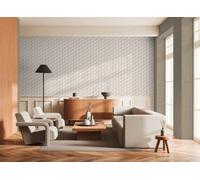 As Creation Bricoflor Non-Woven Wallpaper, Luxury Wallpaper, Modern, Geometric, Scandinavian In Grey, White - 10,05 X 0,53 M