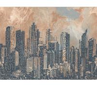 As Creation Bricoflor Non-Woven Wallpaper, Modern Wallpaper In Beige, Cream, Brown, Grey - 2,80 X 3,72 M