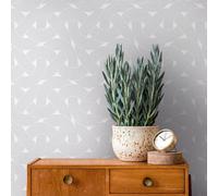 As Creation Bricoflor Non-Woven Wallpaper, Modern Wallpaper In Grey - 10,05 X 0,53 M