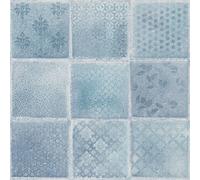 As Creation Bricoflor Non-Woven Wallpaper, Moroccan & Tiled Wallpaper In Blue - 10,05 X 0,53 M