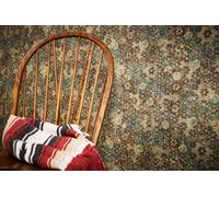 As Creation Bricoflor Non-Woven Wallpaper, Moroccan & Tiled Wallpaper, Oriental, Vintage In Blue, Brown - 10,05 X 0,53 M