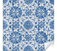 As Creation Bricoflor Non-Woven Wallpaper, Moroccan & Tiled Wallpaper, Vintage In Blue, White - 8,40 X 0,53 M