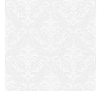 As Creation Bricoflor Non-Woven Wallpaper, Paintable Wallpaper In White - 10,05 X 0,53 M