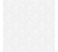 As Creation Bricoflor Non-Woven Wallpaper, Paintable Wallpaper In White - 25,00 X 1,06 M