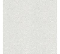 As Creation Bricoflor Non-Woven Wallpaper, Paintable Wallpaper In White - 25,00 X 1,06 M