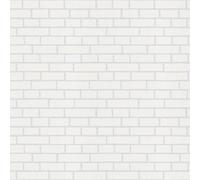 As Creation Bricoflor Non-Woven Wallpaper, Paintable Wallpaper In White - 25,00 X 1,06 M