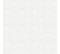 As Creation Bricoflor Non-Woven Wallpaper, Paintable Wallpaper In White - 25,00 X 1,06 M