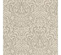 As Creation Bricoflor Non-Woven Wallpaper, Pattern Wallpaper, Damask, Art Déco In Beige, Cream, Brown - 10,05 X 0,53 M