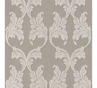 As Creation Bricoflor Non-Woven Wallpaper, Pattern Wallpaper, Damask In Beige, Cream, Grey - 10,05 X 0,53 M