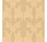 As Creation Bricoflor Non-Woven Wallpaper, Pattern Wallpaper, Damask In Beige, Cream, Orange, Terracotta - 10,05 X 0,53 M