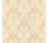 As Creation Bricoflor Non-Woven Wallpaper, Pattern Wallpaper, Damask In Beige, Cream, Yellow - 10,05 X 0,53 M