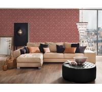 As Creation Bricoflor Non-Woven Wallpaper, Pattern Wallpaper, Damask In Grey, Red - 10,05 X 0,53 M