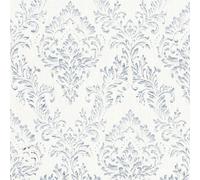 As Creation Bricoflor Non-Woven Wallpaper, Pattern Wallpaper, Damask In Grey, White - 10,05 X 0,53 M