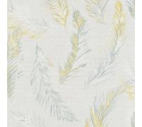 As Creation Bricoflor Non-Woven Wallpaper, Pattern Wallpaper, Feather In Yellow, Grey - 10,05 X 0,53 M