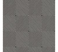As Creation Bricoflor Non-Woven Wallpaper, Pattern Wallpaper, Geometric In Grey, Silver - 10,05 X 0,53 M