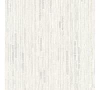 As Creation Bricoflor Non-Woven Wallpaper, Pattern Wallpaper, Modern In Grey, Silver, White - 10,05 X 0,53 M