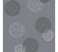 As Creation Bricoflor Non-Woven Wallpaper, Pattern Wallpaper, Modern, Spotty & Polka Dot In Grey - 10,05 X 0,53 M